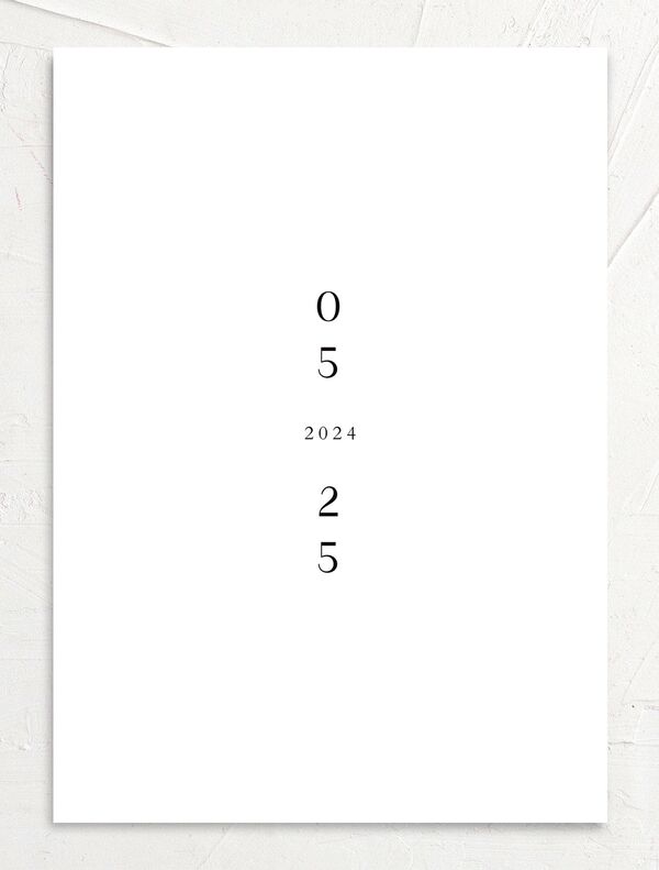 Minimal Lines Wedding Invitations back in Pure White