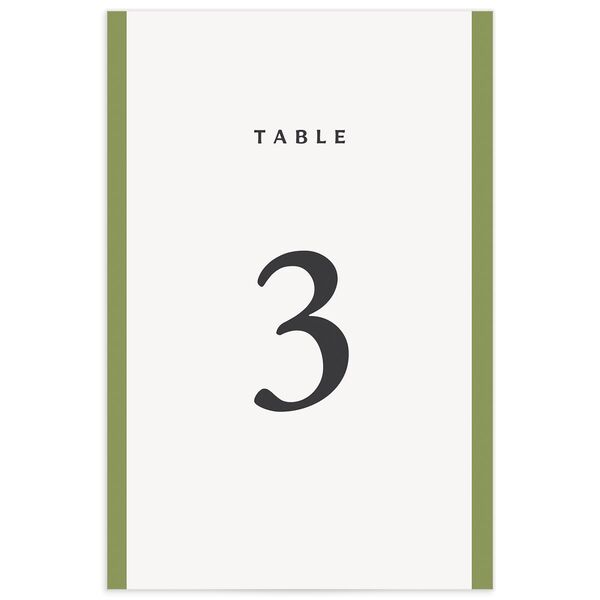 Traditional Blooms Table Numbers front in Ruby