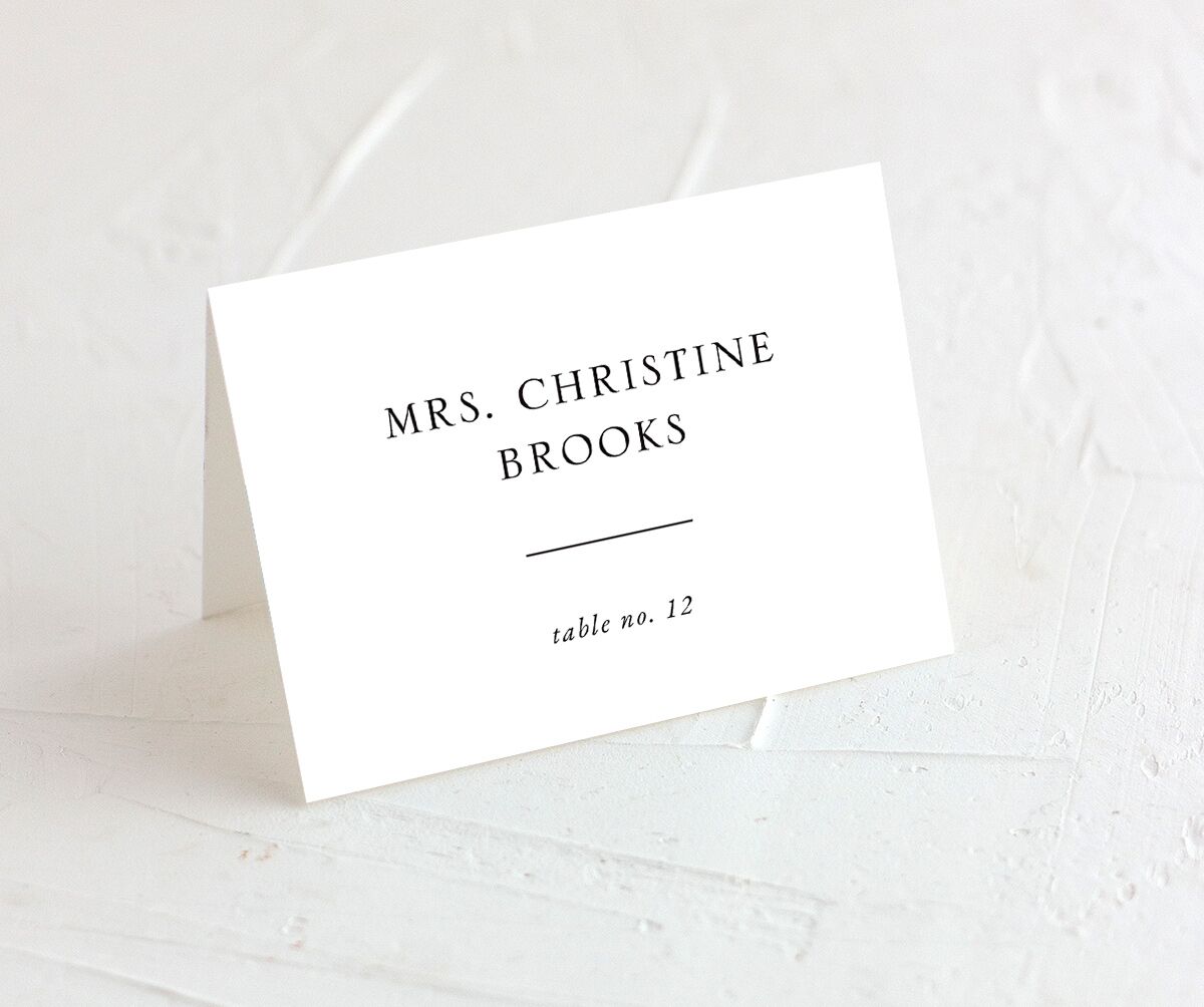 Painted Vistas Place Cards front in Silver