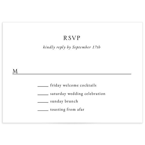 Painted Vistas Wedding Response Cards - Silver