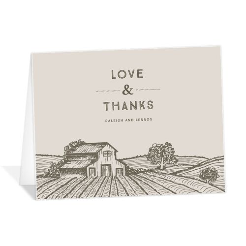 Rustic Barn Thank You Cards