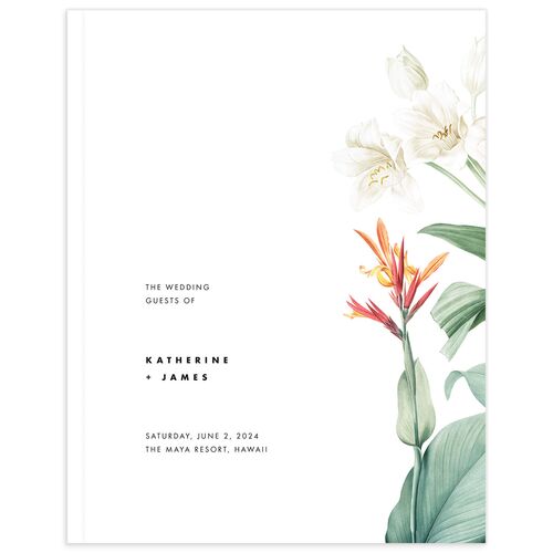Natural Blooms Wedding Guest Book