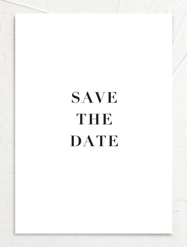 Natural Blooms Save the Date Cards back in Pure White