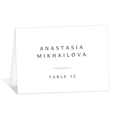 Rustic Handwriting Place Cards - Silver