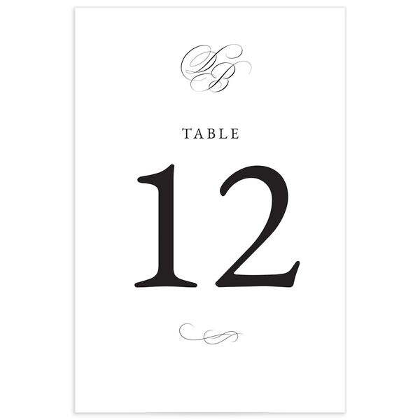 Traditional Elegance Table Numbers back in Pure White