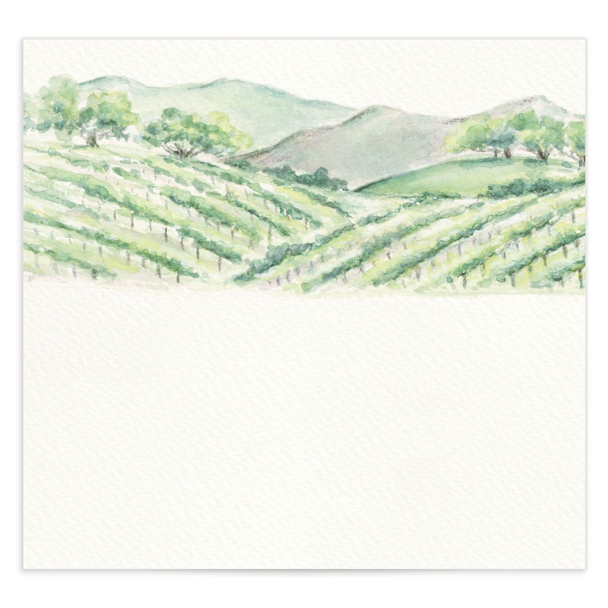Blissful Vineyards Envelope Liners front in Jewel Green