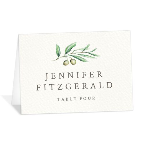 Blissful Vineyards Place Cards - Jewel Green
