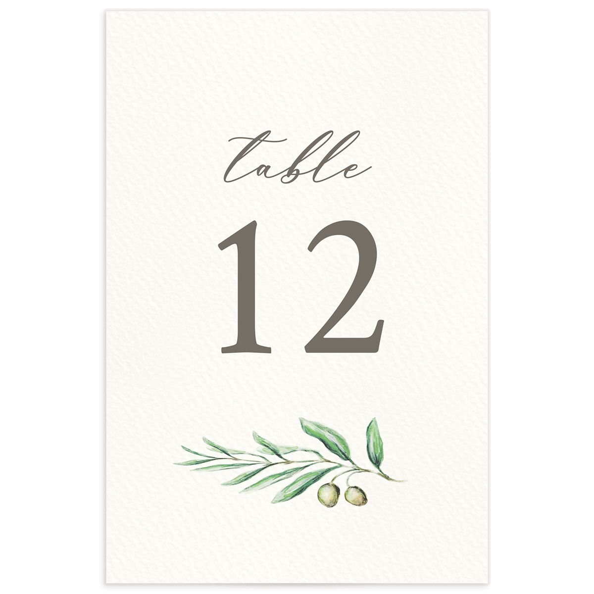 Blissful Vineyards Table Numbers back in Jewel Green