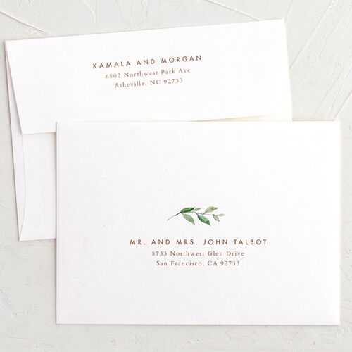 Wild Botanicals Bridal Shower Invitation Envelopes