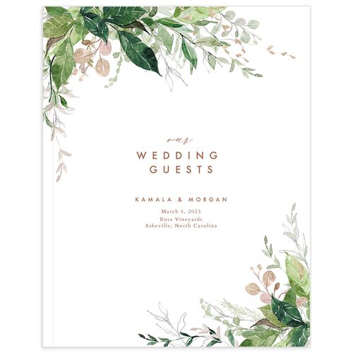 Wild Botanicals Wedding Guest Book