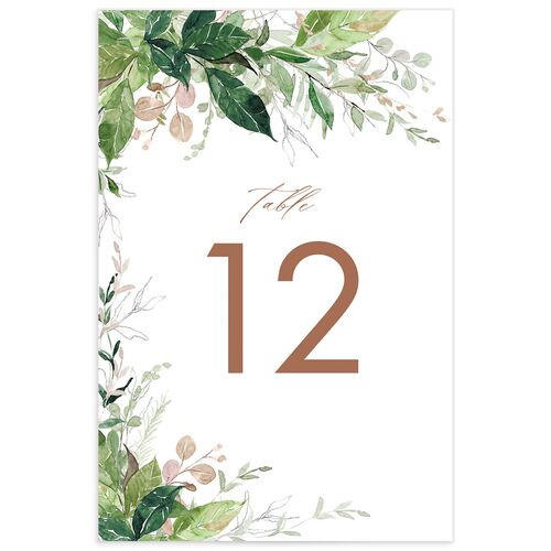 Wild Botanicals Table Numbers