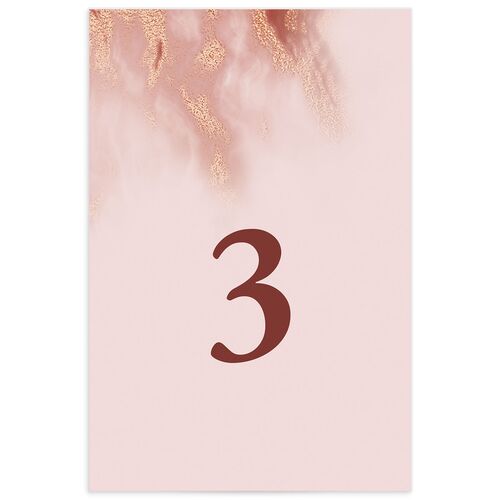 Vibrant Abstract Table Numbers