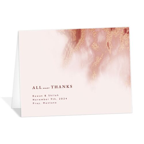 Vibrant Abstract Thank You Cards