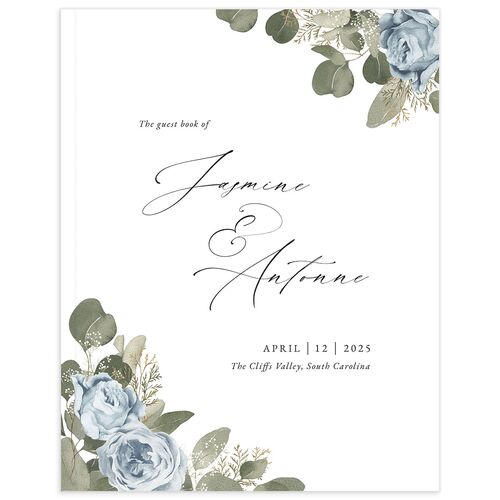 Vibrant Roses Wedding Guest Book