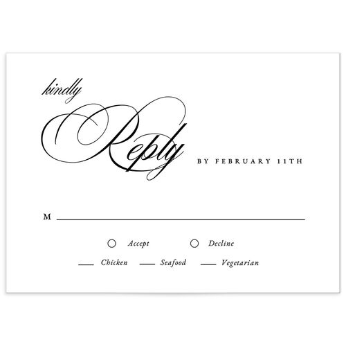 Elevated Simplicity Wedding Response Cards