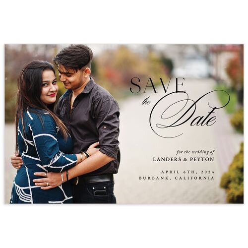 Elevated Simplicity Save the Date Postcards