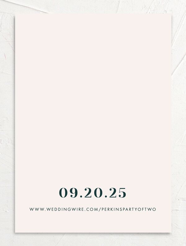 Midcentury Chic Save the Date Cards back in Teal