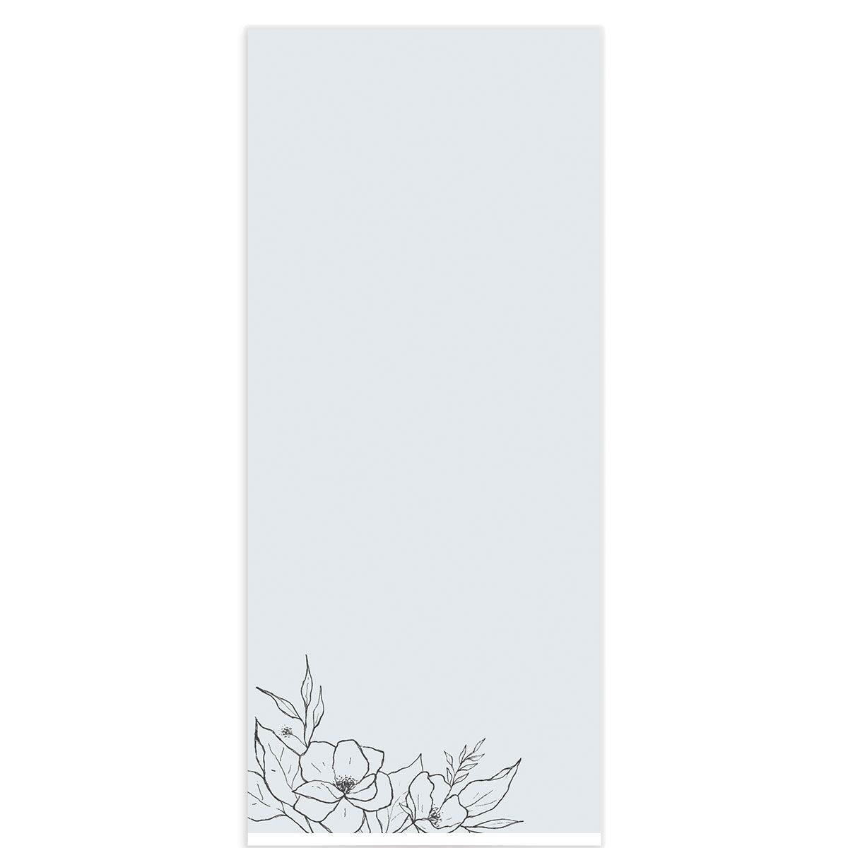 Etched Blossoms Menus back in French Blue