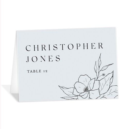 Etched Blossoms Place Cards
