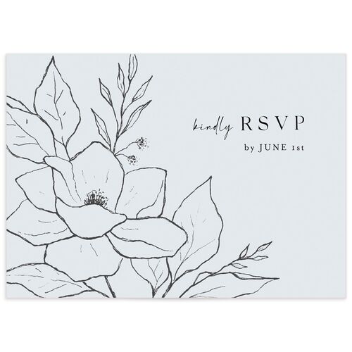Etched Blossoms Wedding Response Cards