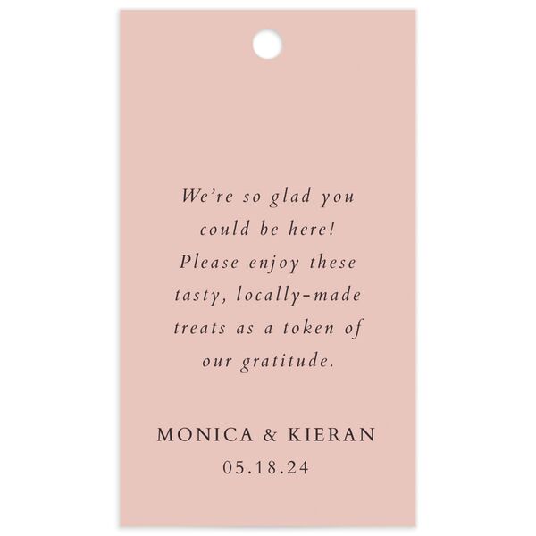 Blissful Garland Favor Gift Tags back in Rose Pink