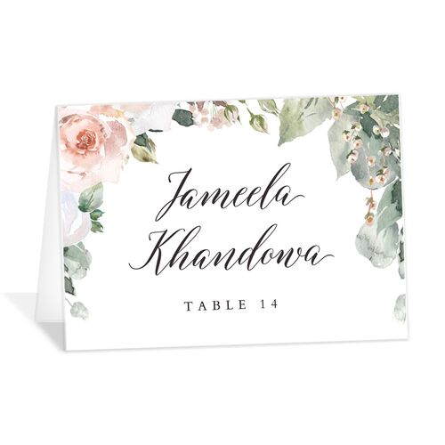 Blissful Garland Place Cards