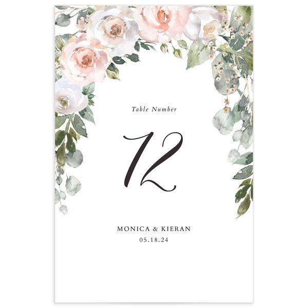 Blissful Garland Table Numbers back in Rose Pink