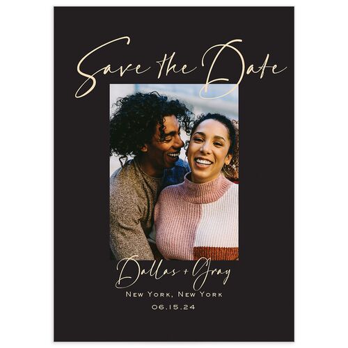 Delicate Flourish Save the Date Cards