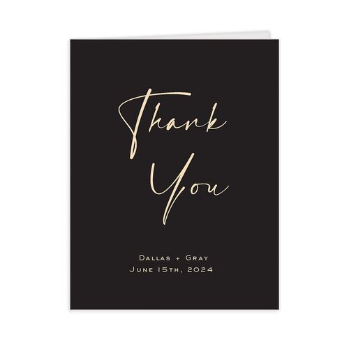 Delicate Flourish Thank You Cards