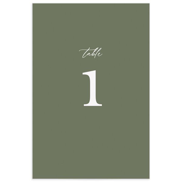 Timeless Flora Table Numbers back in Jewel Green