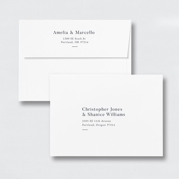 Floral Motif Wedding Response Card Envelopes front in Jewel Green