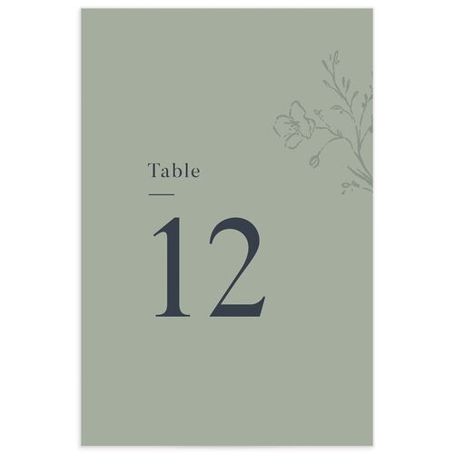 Floral Motif Table Numbers