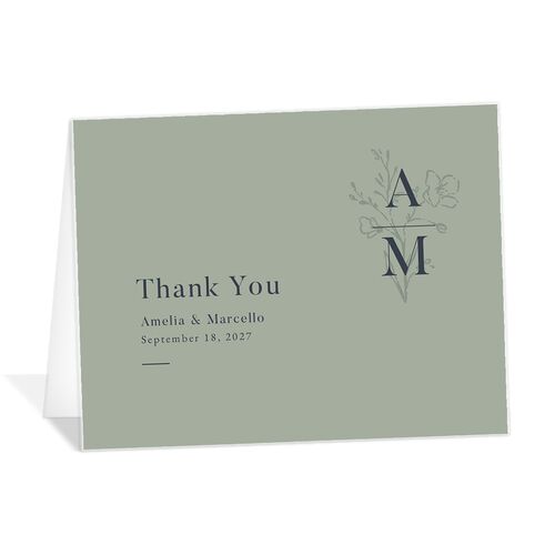 Floral Motif Thank You Cards