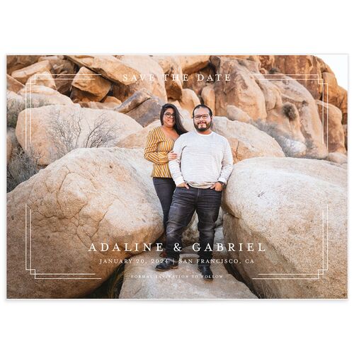 Light Frame Save the Date Cards