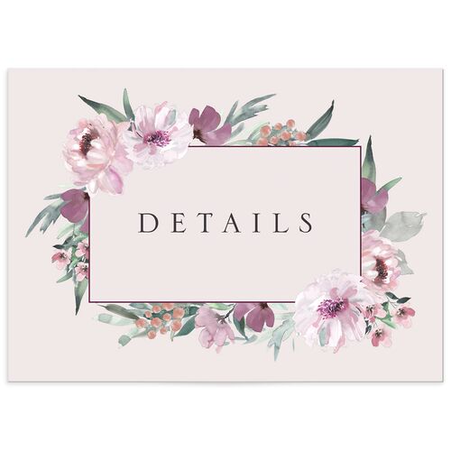 Decadent Blossom Wedding Enclosure Cards