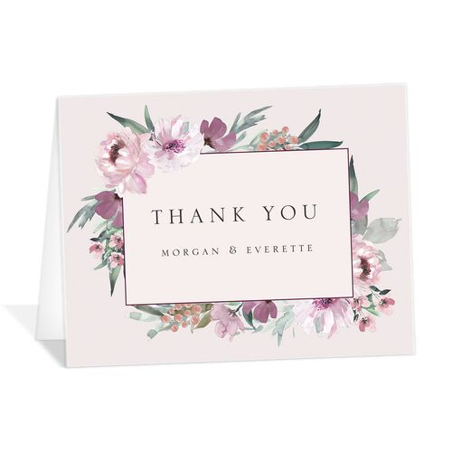 Decadent Blossom Thank You Cards - Lilac