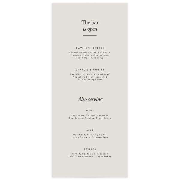 Simple Style Menus front in Jewel Green