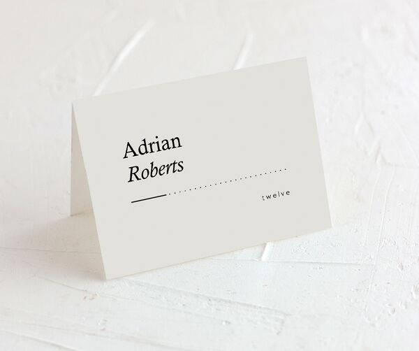 Simple Style Place Cards front in Jewel Green