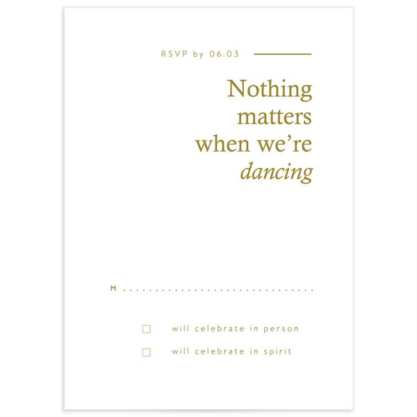 Simple Style Wedding Response Cards front in Jewel Green