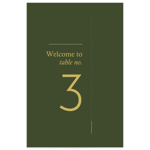 Simple Style Table Numbers