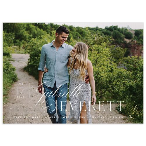 Harmonious Blend Save the Date Cards - Midnight