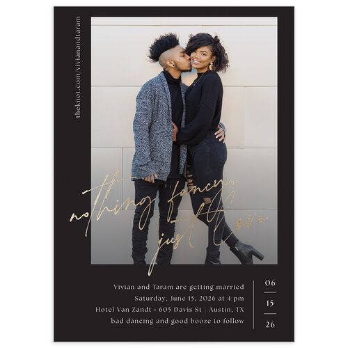 Just Love Wedding Invitations - Licorice