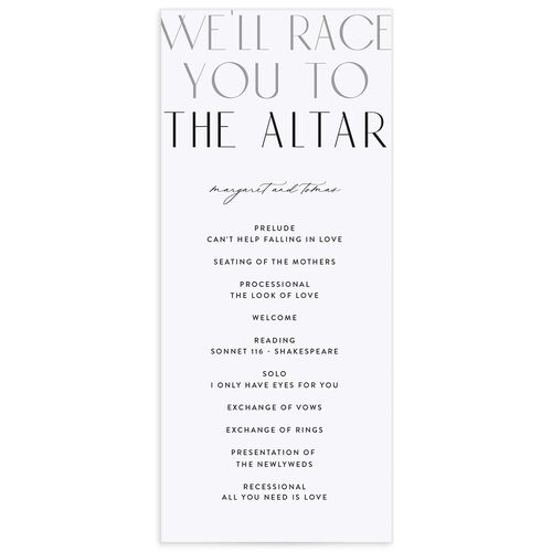 Real Talk Wedding Programs - Cotton