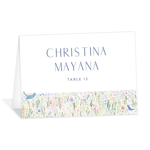 Cottage Wildflowers Place Cards - Maritime