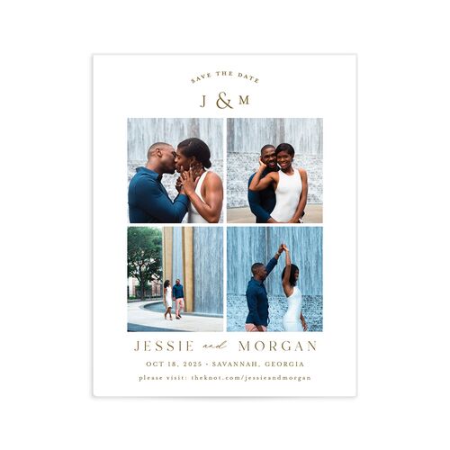 Southern Spanish Moss Save the Date Petite Cards - Pure White