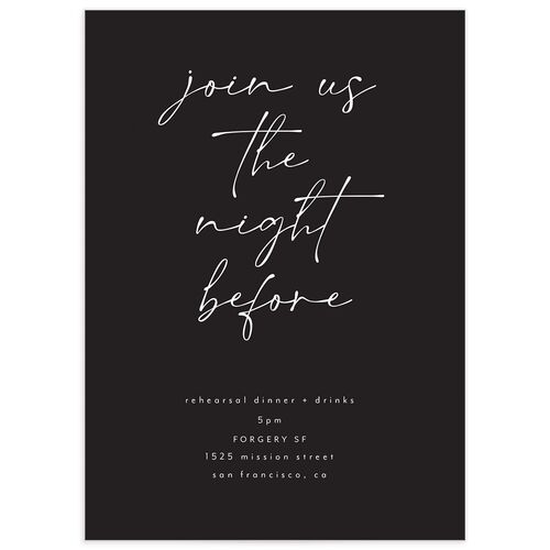 Forever Rehearsal Dinner Invitations by Vera Wang - Licorice