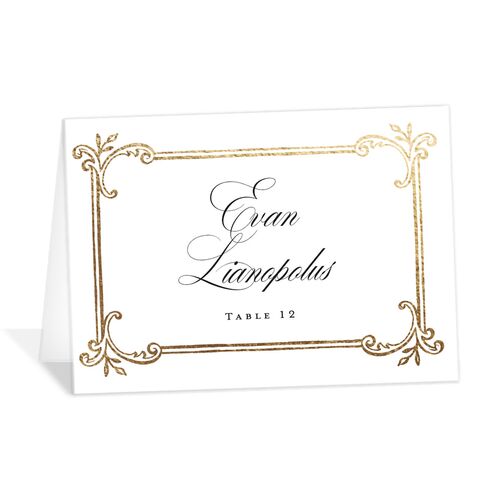Opulences Place Cards by Vera Wang - Pure White