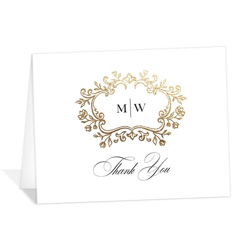 Opulences Thank You Cards by Vera Wang - Pure White