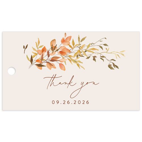Harvest Crescent Favor Gift Tags - Champagne
