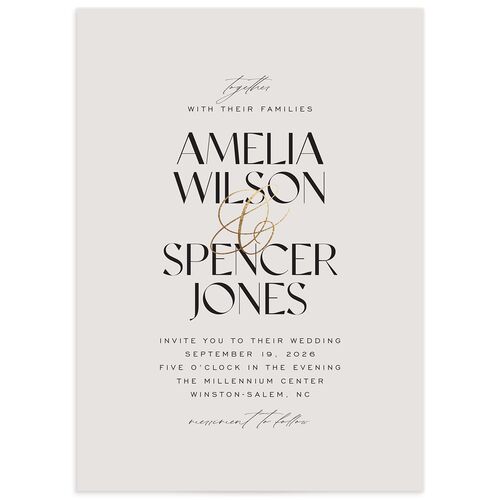 Together Wedding Invitations - Mist